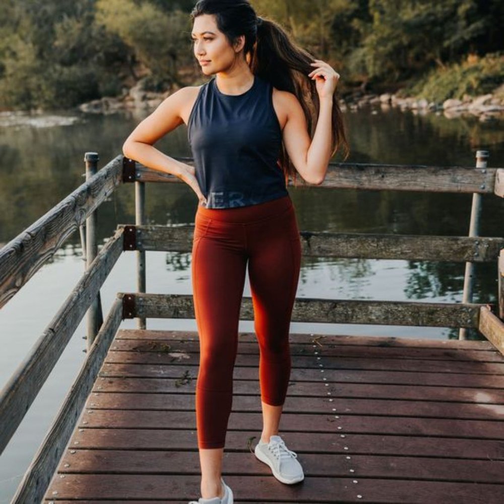 Senita Athletics bronze athletic legging 7/8 M